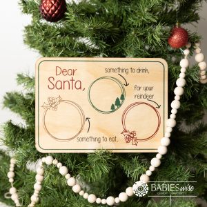 Personlised Santa Snack Tray- Christmas Eve Treat Board for Santa