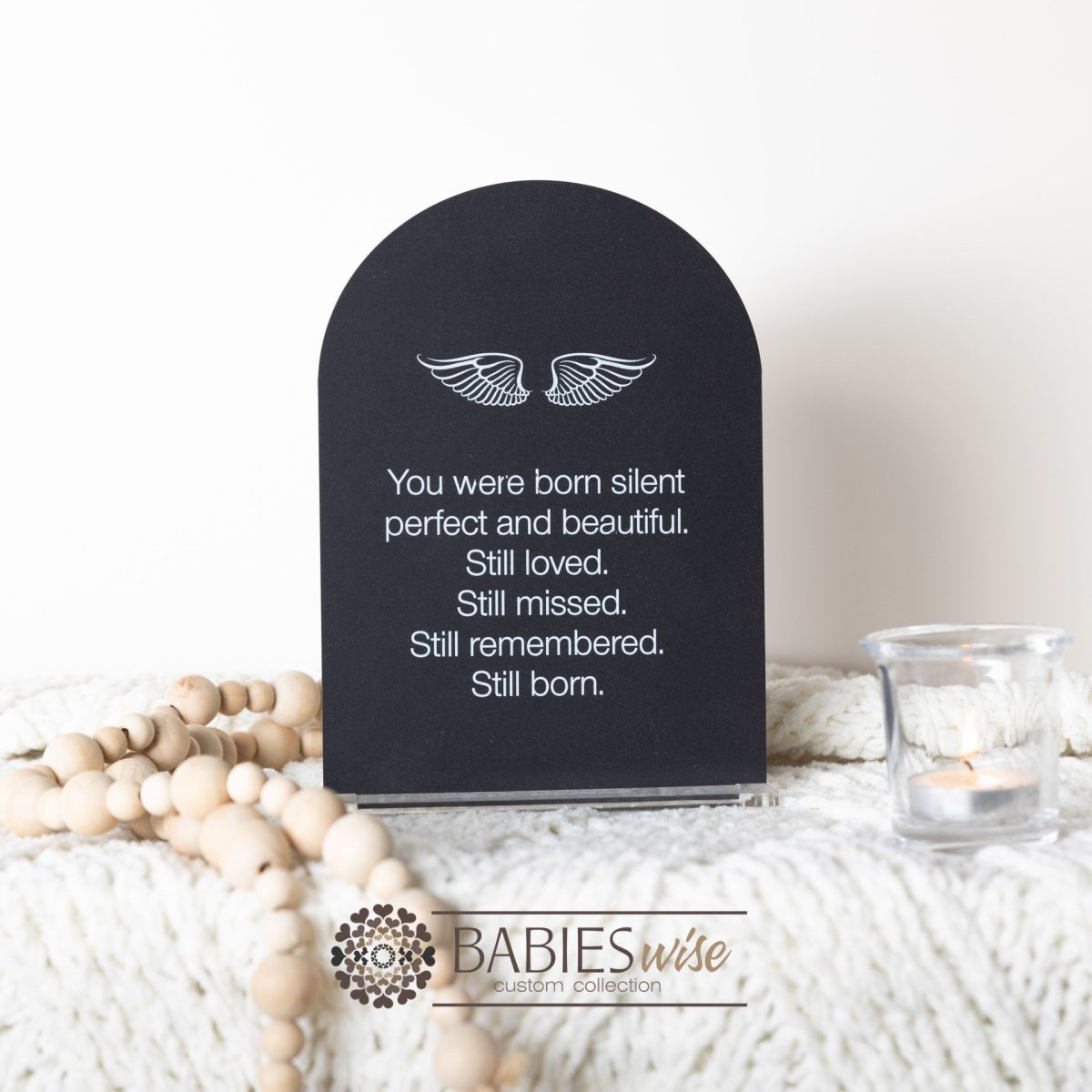 "You Were Born Silent"- Baby Loss Memorial- "Loved for a Lifetime"
