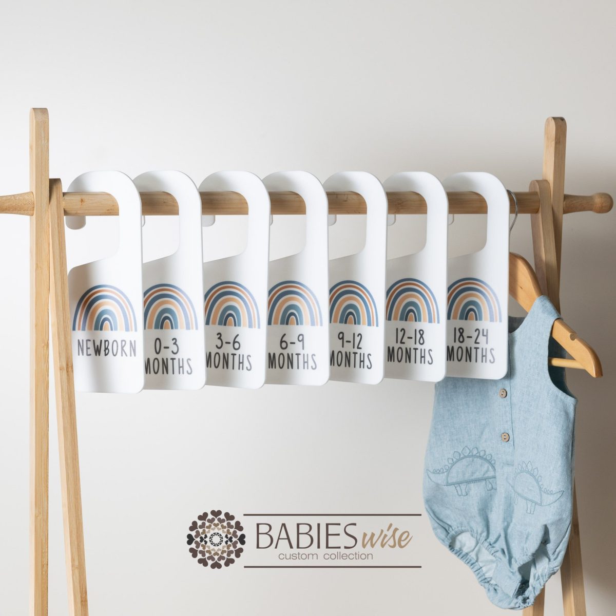 "Wardrobe Divider Hangers"- Acrylic Printed Rainbow - Image 4