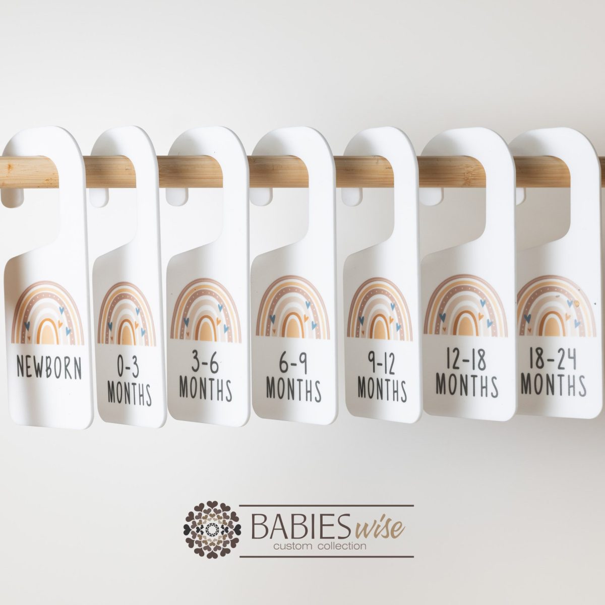 "Wardrobe Divider Hangers"- Acrylic Printed Rainbow - Image 2