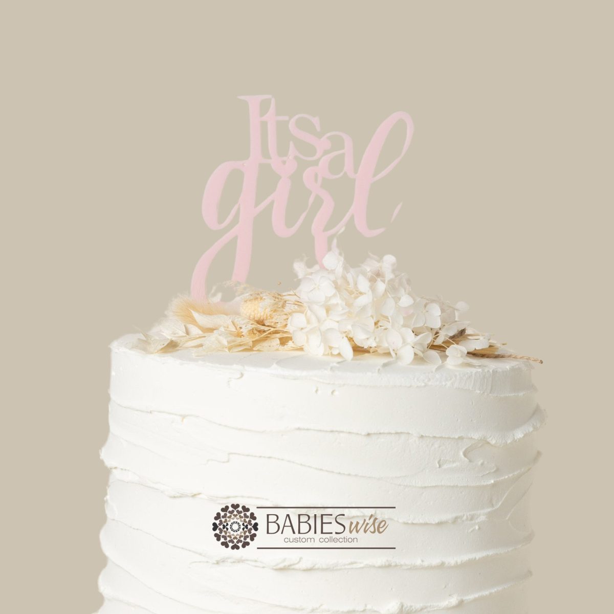 "It's a Girl" Cake Topper- Baby Shower or Gender Reveal Cake Topper