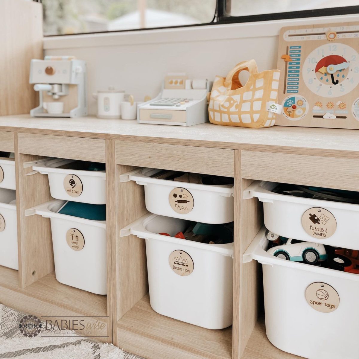 "Timber Storage Label Disc"- Toy & Classroom Organisation Tags - Image 2