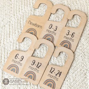 Wardrobe Divider Hangers <br> Timber Printed Rainbow - Image 3