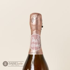 Baby Announcement "Ice Bucket" Gift Pack - Champagne Glass Set with Decals - Image 4