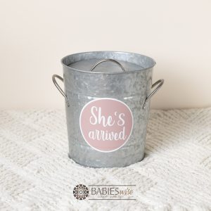 Baby Announcement "Ice Bucket" Gift Pack - Champagne Glass Set with Decals - Image 3