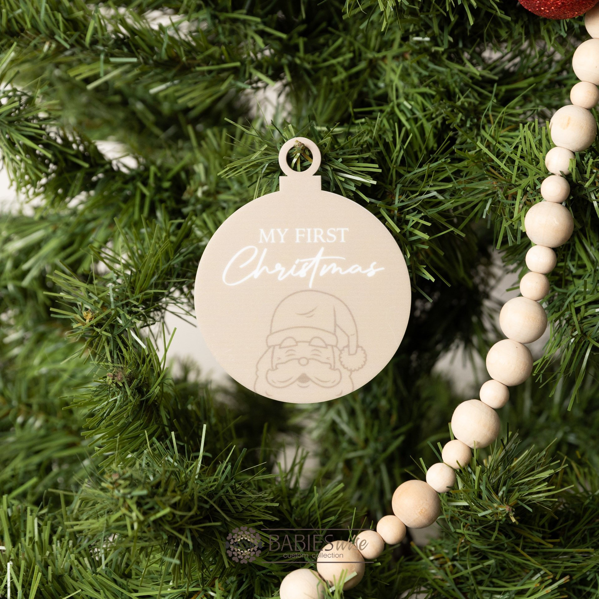 Teacher Christmas Bauble- Thank You Teacher Acrylic Ornament - Image 2