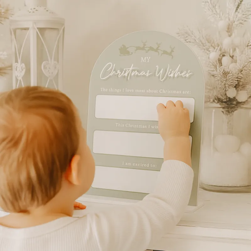 My Christmas Wishes <br> Reusable Acrylic <br> Christmas Plaque - Image 3