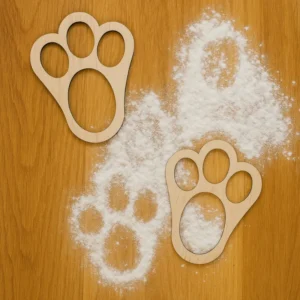 Easter Bunny Footprint Stencil <br>Timber Bunny Feet for <br>Easter Morning Magic - Image 2