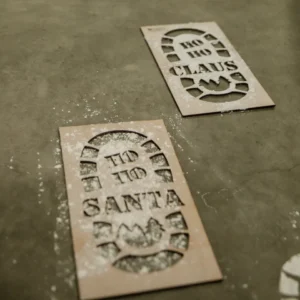 Timber Santa Footprint <br> Stencil Christmas Eve <br>Santa Footprints - Image 5