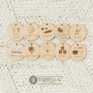 Timber Storage Label Disc <br>Toy & Classroom <br>Organisation Tags - Image 2