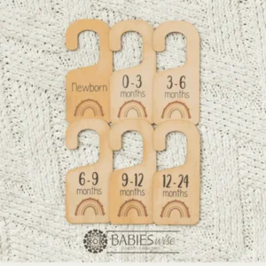 Wardrobe Divider Hangers <br> Timber Printed Rainbow - Image 4